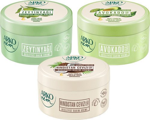 Nem Değerli Yağlar Bakım Krem 250 ml 3 lü Karma Set