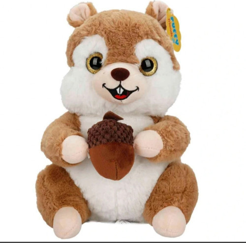 Sevimli Peluş Sincap 30 cm Oyuncak Uyku Arkadaşım