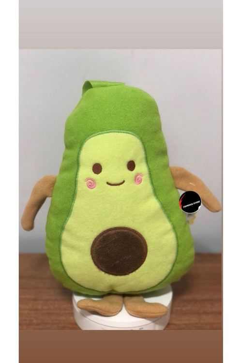 Sevimli Avokado Meyve Peluş Oyuncak 40 Cm Hediyelik Uyku Arkadaşı