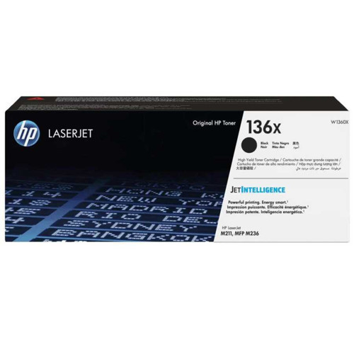 136X W1360X Siyah Yüksek Kapasiteli Toner