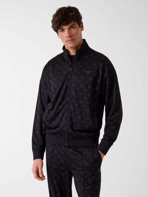 Ovidio Tam Fermuarlı Erkek Siyah Sweatshirt Z6GQ07K2849-FJCD