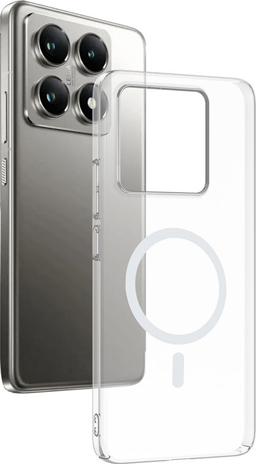 Xiaomi 14T Kılıf Kamera Korumalı MagSafe Şarj Özellikli Lüx Şeffaf London Silikon Kapak
