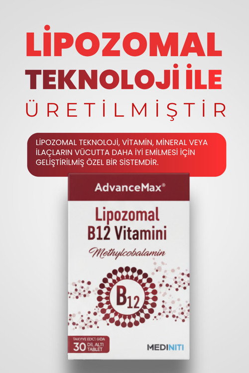 Lipozomal B12 30 Dilaltı Tablet