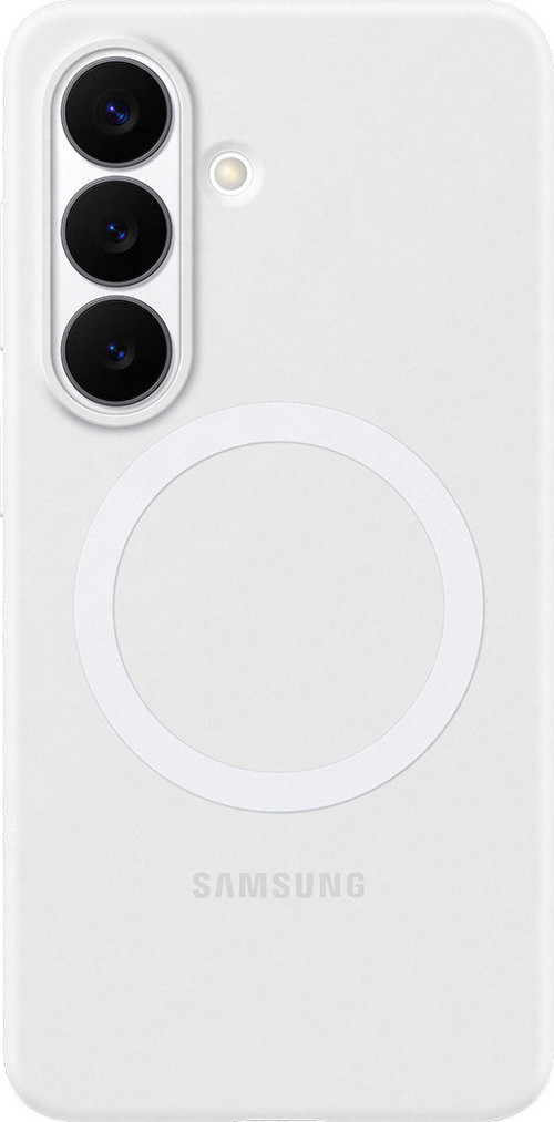 Galaxy S26 Silikon Magnet Kılıf - Beyaz