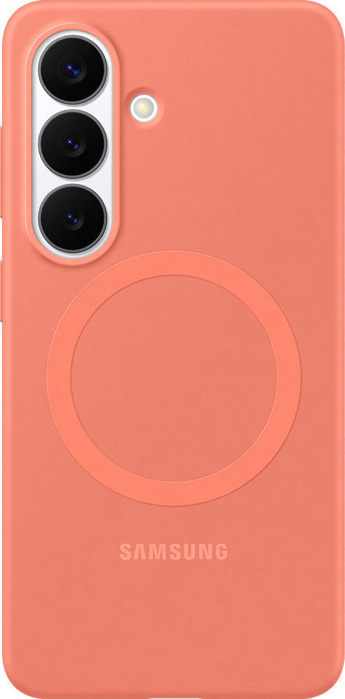 Galaxy S26 Silikon Magnet Kılıf - Mercan