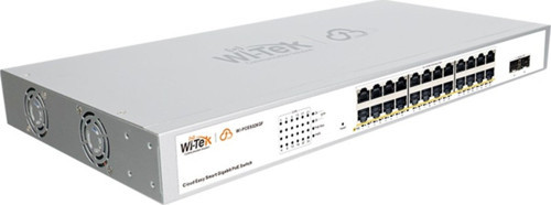 Wi-Tek WI-PCES326GF(V2) 24 Port Poe 10/100/1000 2 Port 1000Mbps SFP 370W Yönetilebilir Poe Switch Rack Mount