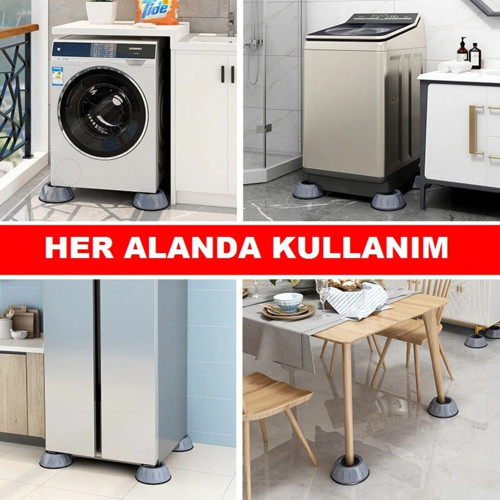 Beyaz Eşya Çamaşır Makinesi Titreşim Önleyici Vantuzlu Ayak - 533280047