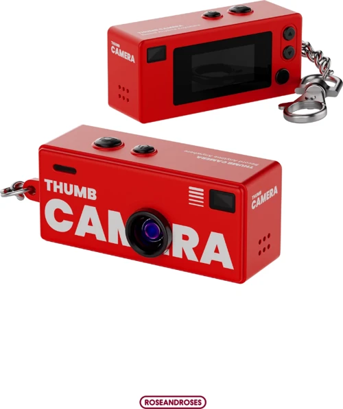 Retro Tasarım Mini Charm Video Foto Kamera