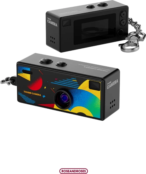 Retro Tasarım Mini Charm Video Foto Kamera