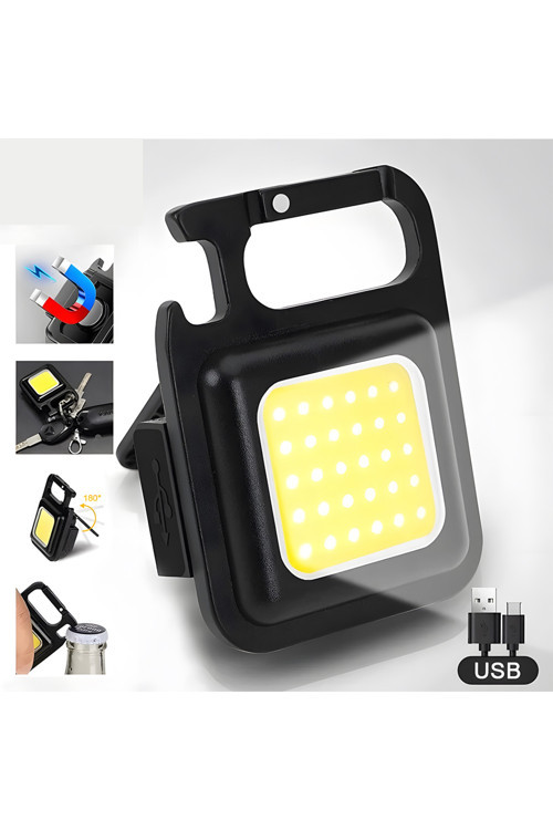 Çok Işlevli Şarj Edilebilir Mini LED Anahtarlık El Feneri