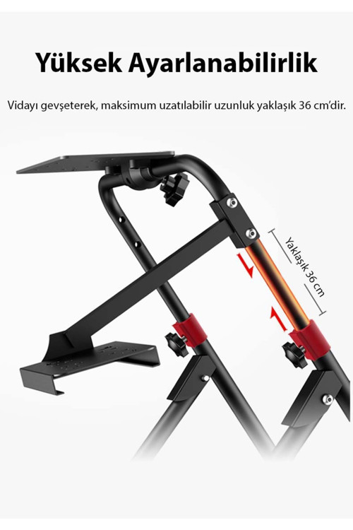 A9 Yarış Direksiyonu Standı (G25/G27/G29/G920/G923) Uyumlu PXN-V10/V900 Destekli,Katlanabilir