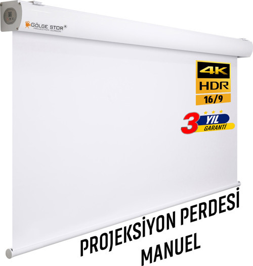 Manuel En200cm Boy180cm Projeksiyon Perdesi Yeni Akıllı Kumaş Blackout-ışık Geçirmez 4k