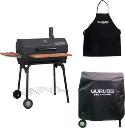 CG-075 Kömürlü Barbekü Mangal Siyah + Önlük + Kılıf