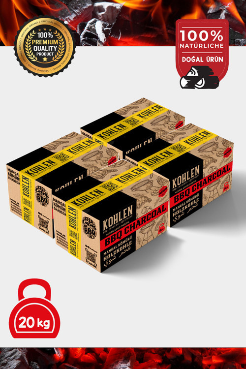 Doğal Meşe Mangal Kömürü Bbq Özel | BBQ Master Paket | 4 KOLİ