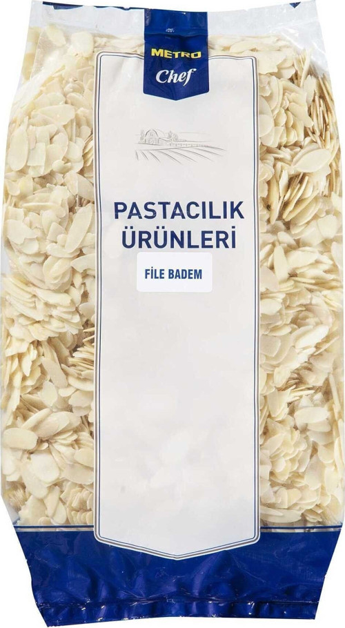 File Badem 1 KG Pastacılık Pasta Tatlı Şef Mutfak