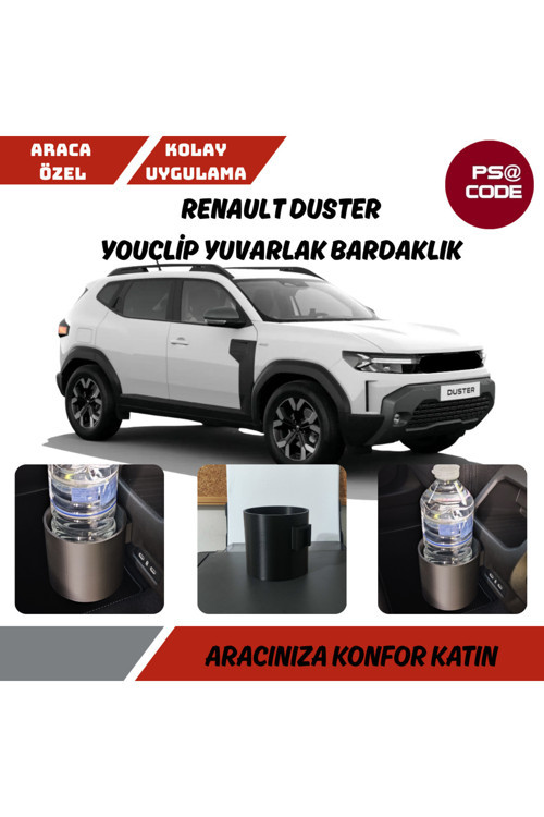 RENAULT DUSTER YOUCLİP YUVARLAK BARDAKLIK