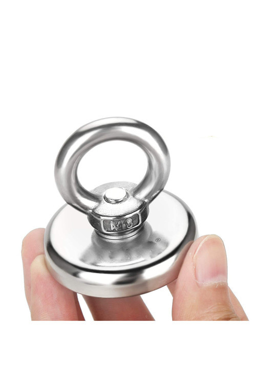 Fishing magnet kurtarma mıknatısı Neodyum Mıknatıs, Güçlü Halkalı Büyük Neodyum Pot Mıknatıs 38mm