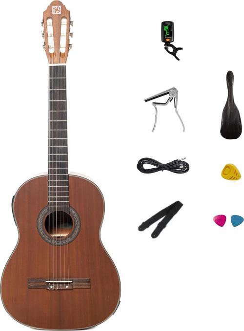 ST-25CEPCK ELEKTRO KLASİK GİTAR SET (KABLO-TUNER- KILIF-ASKI-PENA SARJÖRÜ-PENA-KAPO DAHİL )