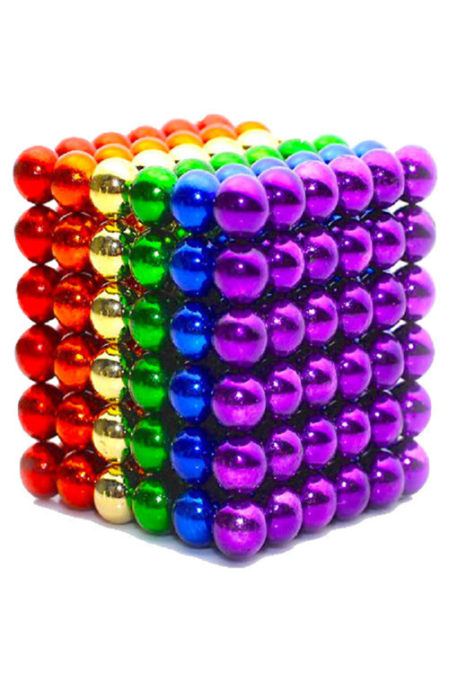 Sihirli Manyetik Toplar Mıknatıs Küp Bilye 216 Adet Renkli Neodyum Mıknatıs Mıknatıs Toplar