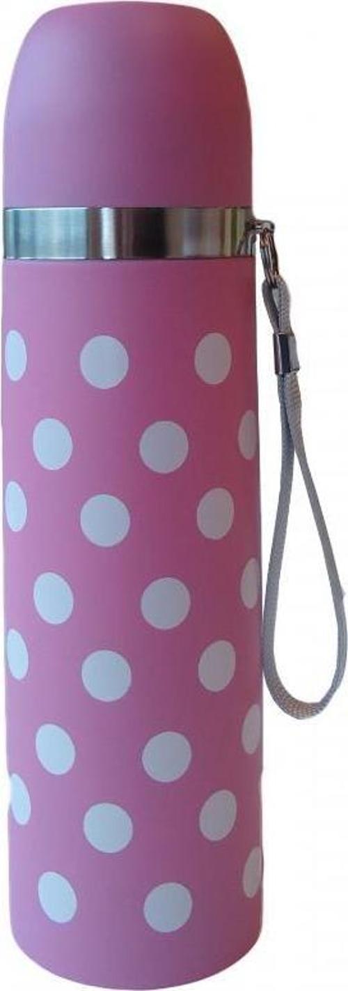 Puantiyeli Bebek Termosu 500 ml - Pembe