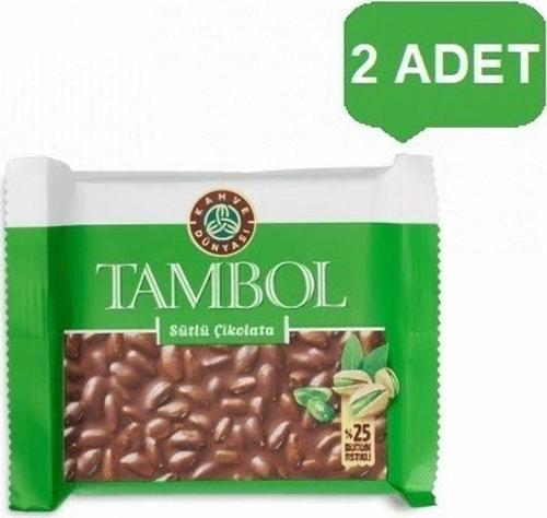 Tambol Antep Fıstıklı Çikolata 77 gr x 2 Adet