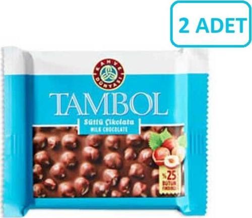 Tambol Sütlü Fındıklı Çikolata 77 gr x 2 Adet