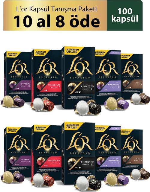 - Kapsül Tanışma Paketi - 10 Al 8 Öde Nespresso Uyumlu Kapsül Kahve Fırsat Paketi 10 x 10 Paket
