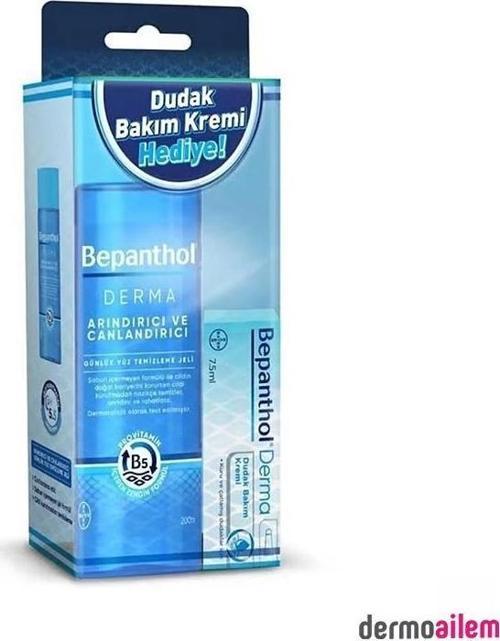 Derma Arındırıcı ve Canlandırıcı Yüz Temizleme Jeli 200 ml + Dudak Bakım Kremi 7.5 ml