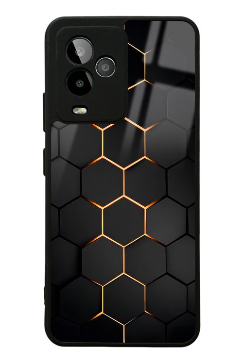 Gm 24 Pro Yellow Carbon Tasarımlı Glossy Telefon Kılıfı