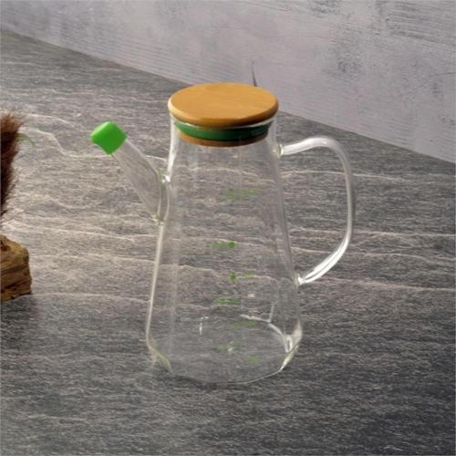 Bambu Kapaklı Borosilkat Cam Yağlık 700 ML THN75984