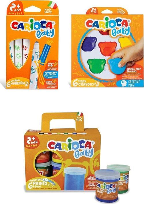 Parmak Boya - 6'lı Keçeli Kalem - 6'lı Teddy Pastel Boya
