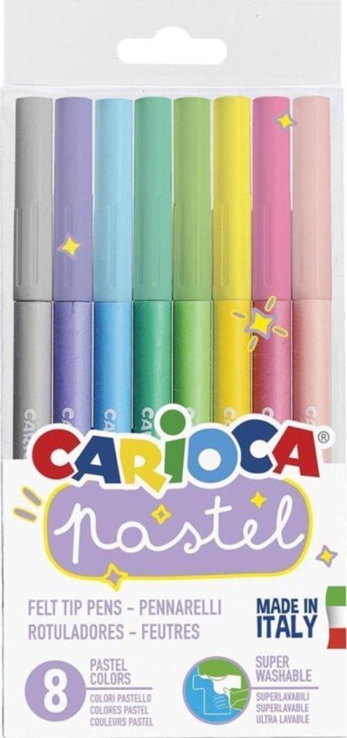 Pastel Yıkanabilir 8'li Keçeli Kalem