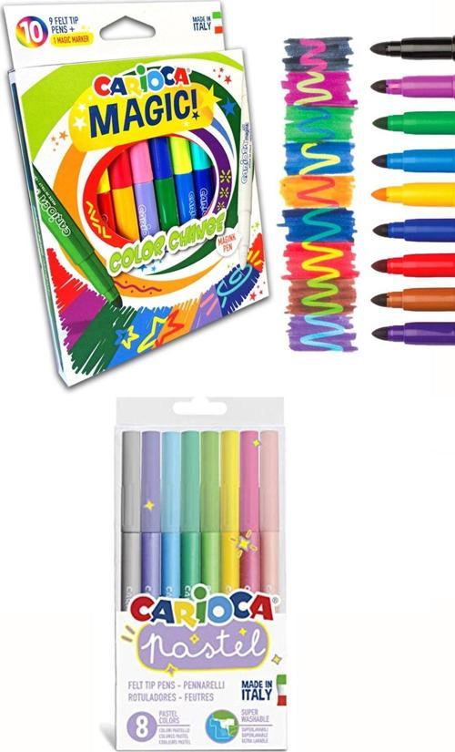 Renk Değiştiren Sihirli Kalem Ve Pastel Süper Yıkanabilir Keçeli Kalem 8'li 43032