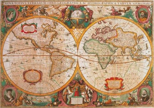 Old Map 1000 Parça Puzzle /