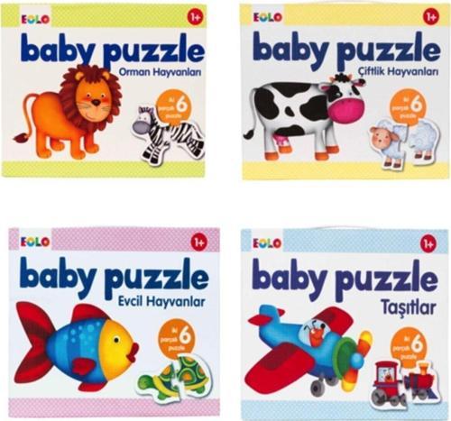Baby Puzzle 4 Lü Set ( Çiftlik Hayvanları - Evcil Hayvanlar - Taşıtlar - Orman Hayvanları )