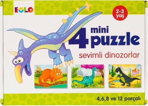 Yayıncılık Çocuklar Için Puzzle Sevimli Dinozorlar 2-3 Yaş