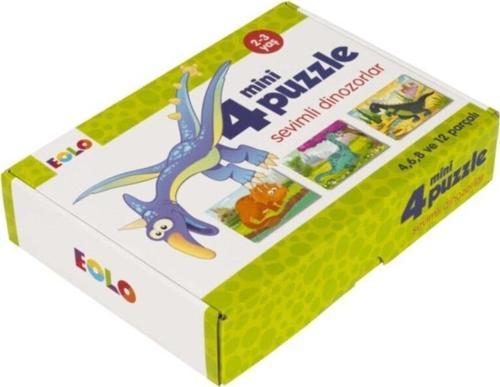 Yayınları Bebek Puzzle 4 Mini Puzzle Dinozorlar