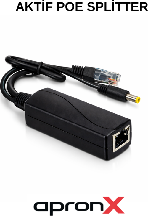 48 Volt to 12 Volt Aktif izole Poe Splitter