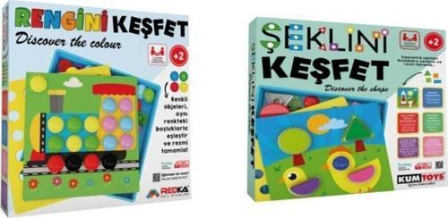 Şeklini Keşfet Rengini Keşfet 2li Oyun Seti 2 Yaş Üzeri