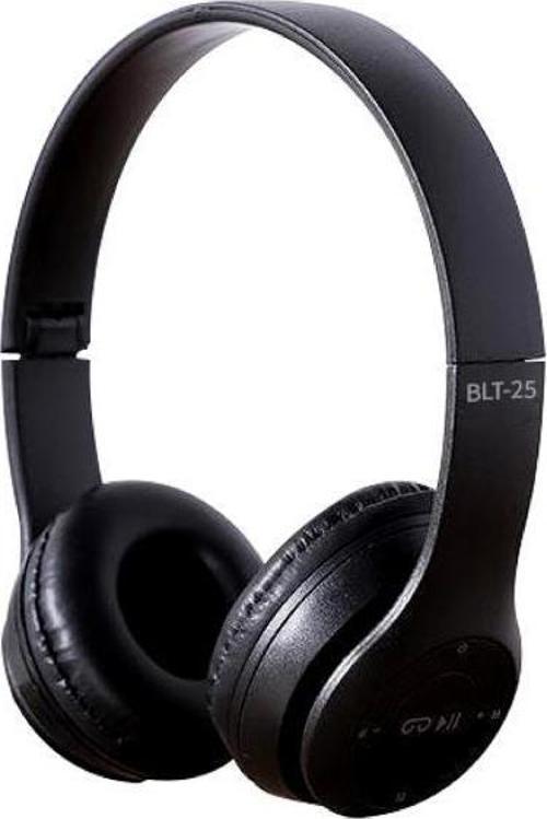 Wireless 5.0 Stereo Kulak Üstü Bluetooth Kulaklık Siyah Blt-25