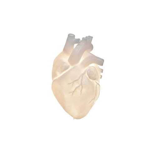 Anatomik Kalp Duvar Lambası LED Işıklı Dekor