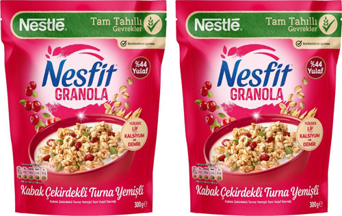 Nesfit Granola Kabak Çekirdekli Turna Yemişli 300 gr x 2 Adet