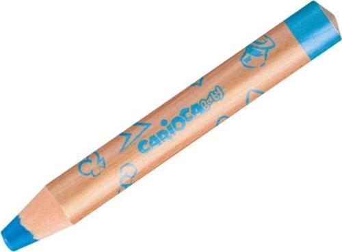 Carioca Baby "3 In 1" Jumbo Ahşap Gövdeli Boya Kalemi 10'lu (kalemtraş Hediyeli)