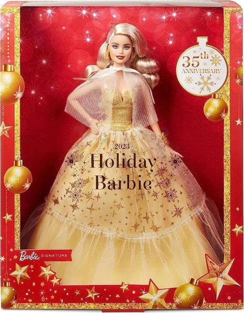 2023 MUTLU YILLAR BEBEĞİ YENİ YIL BARBİE SARIŞIN 35. YIL BARBIE