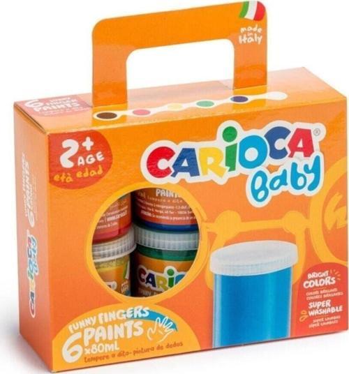 Baby Yıkanabilir Bebek Parmak Boyası 6 Renk X 80gr. Ko032