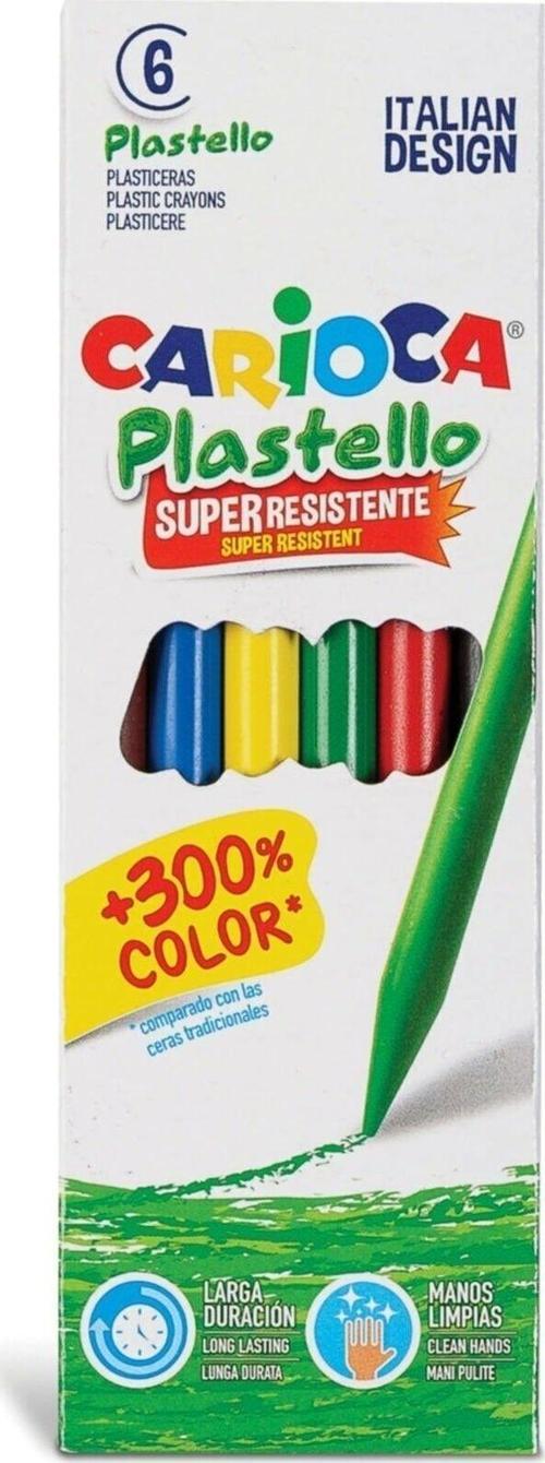 Üçgen Elleri Kirletmeyen Yıkanabilir Pastel Boya Kalemi 6lı