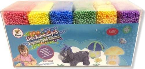 Lıno 152017 Kurumayan Köpük Oyun Hamuru 6x10gr