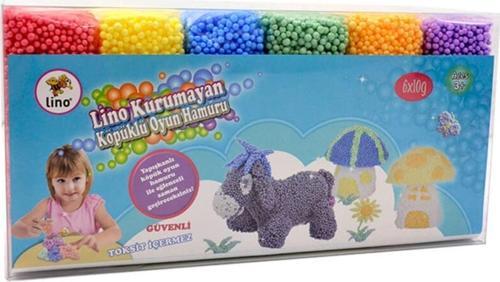Lıno Kurumayan Köpük Oyun Hamuru 6 Adet