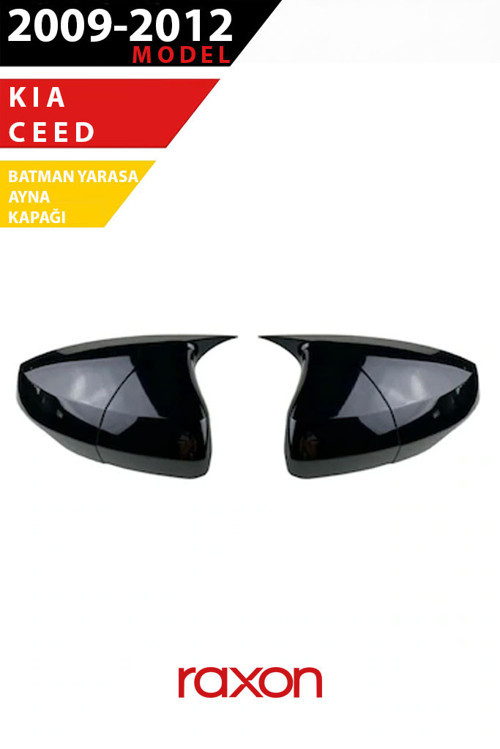 KIA Ceed 2009–2012 Batman & Yarasa Ayna Kapağı – Parlak Piano Black Sport
