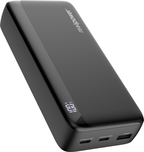 20000mAh Siyah Powerbank 20W Led Display PB20KBK